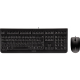 Cherry Tastatur-Maus-Set DC2000 JD-0800DE-2 schwarz,***
