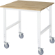 RAU Arbeitstisch 1000x1000x910-1230 fahrbar B-Platte 25mm l.gr,***