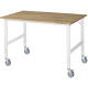 RAU Arbeitstisch 1500x1000x910-1230 fahrbar B-Platte 25mm l.gr,***