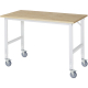 RAU Arbeitstisch 1500x800x910-1230 fahrbar B-Platte 25mm l.gr,***