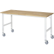 RAU Arbeitstisch 2000x800x910-1230 fahrbar B-Platte 25mm l.gr,***