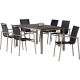 BEST Dining Gruppe Khartum/Marbella 94170280 edelstahl/schwarz,***