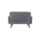 Paperflow Sofa LISBOA LC2PT.01.14 2Sitzer Stoff sw/gr,***