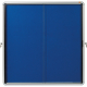 Nobo Schaukasten 1902566 Innen 12xA4 Schiebetür Textil bl,***