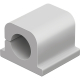 DURABLE Kabelclip CAVOLINE CLIP PRO 1 504210 1Kabel grau 6 St./Pack.,***