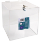 Exacompta Einwurfbox 89158D 25x25x25cm abschließbar glasklar,***