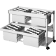 DURABLE Hängemappenwagen TROLLEY 200 MULTI DUO 379210 lichtgrau,***
