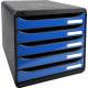 Exacompta Schubladenbox BIG-BOX PLUS 3097279D 5Sch. glo/eisblau,***