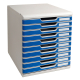 Exacompta Modulo A4 Classic 302003D 10Schübe l.gr/blau,***