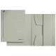 Leitz Jurismappe 39240085 DIN A4 3Klappen Karton grau,***