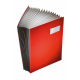 Leitz Unterschriftsmappe 57000035 DIN A4 20Fächer Graupappe blau,***