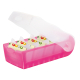 HAN Karteikasten CROCO 998-663 DIN A8 PP pink transluzent,***