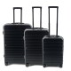 JSA Reisetrolley Set 45610 3er schwarz,***