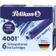 Pelikan Tintenpatrone 4001 TP/6 301176 königsblau 6 St./Pack.,***