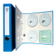 HAUG Ordner 900 400 DIN A4 für Tachoscheiben PVC blau,***