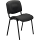 NowyStyl Besucherstuhl ISO 4L 4Fuß gepolstert sw/sw,***