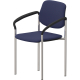 NowyStyl Besucherstuhl STYL ARM 4Fuß gepolstert ch/bl,***