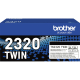 Brother Toner TN2320TWIN 2.600Seiten schwarz 2 St./Pack.,***