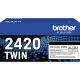 Brother Toner TN2420TWIN 3.000Seiten schwarz 2 St./Pack.,***