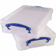 Really Useful Box Aufbewahrungsbox 4C 39x8,8x24cm 4l transparent,