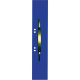 ELBA Einhängeheftstreifen 100091148 Metalldeckleiste Karton blau,***
