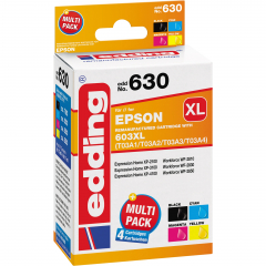 edding Tintenpatrone 18-630 wie Epson 603XL sw/c/m/g 4 St./Pack.,