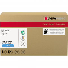 AgfaPhoto Toner APTHP411AE wie HP CE411A 305A cyan,