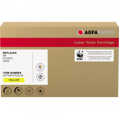 AgfaPhoto Toner APTHPCF542XE wie HP CF542X 203X gelb,