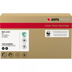 AgfaPhoto Toner APTHP280XDUOE wie HP CF280XD schwarz 2 St./Pack.,