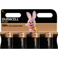 DURACELL Batterie Plus Baby C 141865 1,5V 4 St./Pack.,