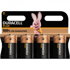 DURACELL Batterie Plus Mono D LR20 142039 1.5V 4 St./Pack.,