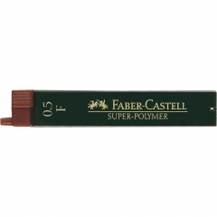 Faber-Castell Feinmine SUPER POLYMER 120510 F 0,5mm 12 St./Pack,