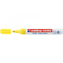 edding Kreidemarker 4095 4-4095065 2-3mm Rundspitze neongelb,