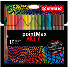 STABILO Fasermaler pointMax ARTY 488/24-2-20 sort 24St,