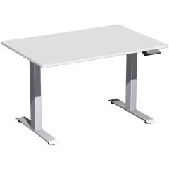 Geramöbel Tisch Elevate Basic 1200x800x730-1230mm si/lgr,
