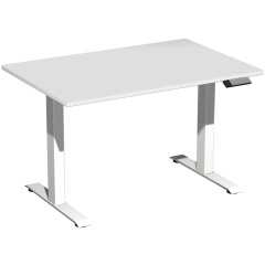 Geramöbel Tisch Elevate Basic 1200x800x730-1230mm ws/lgr,