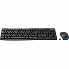 Logitech Tastatur-Maus-Set MK270 920-004511 cordless USB schwarz,