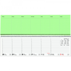 ZETTLER Tischkalender 136-0011 36x10,5cm 1W/2S,