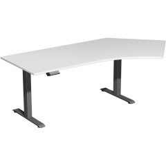 Geramöbel Tisch Elevate Basic 135 re 2166x1130x730-1230mm an/lgr,
