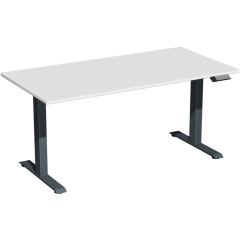 Geramöbel Tisch Elevate Basic 1600x800x730-1230mm an/lgr,
