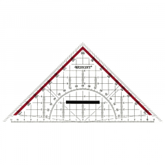 Westcott Geometriedreieck E-10142 00 Griff Skalierung 20cm,