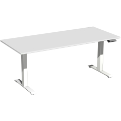 Geramöbel Tisch Elevate Basic 1800x800x730-1230mm ws/lgr,