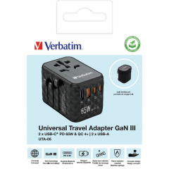 Verbatim Ladegerät 32120 Universal Travel 65W,