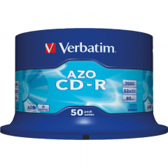 Verbatim CD-R 43343 52x 700MB 80Min. Spindel 50 St./Pack.,