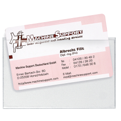 Veloflex Visitenkartentasche VELOCOLL 2209100 PP tr 100 St./Pa,