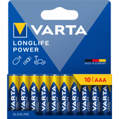 Varta Batterie Longlife POWER 4903121761 AAA 10St,