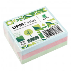 UPM Notes Haftnotiz 5654-20PG-3 Pastell 75x75mm 100Bl. sort. 3St.,