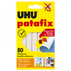 UHU Klebepad patafix 48810 6x14cm weiß 80 St./Pack.,