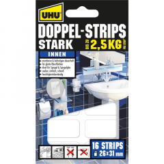 UHU Doppelstrips 45380 stark 16 St./Pack,