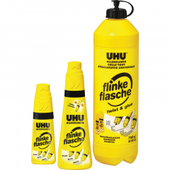 UHU Alleskleber flinke flasche 46315 90g nachfüllbar,